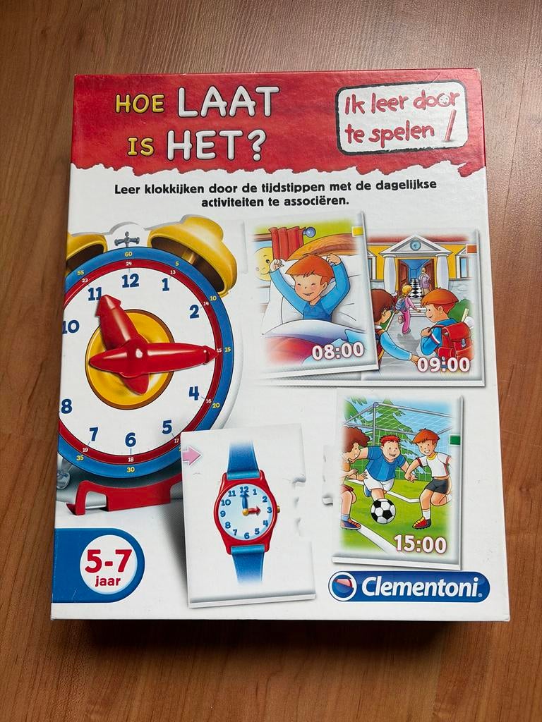 Clementoni Hoe Laat Is Het? Leerklok Spel 5-7 jaar, Ophalen, Gebruikt, Puzzelen