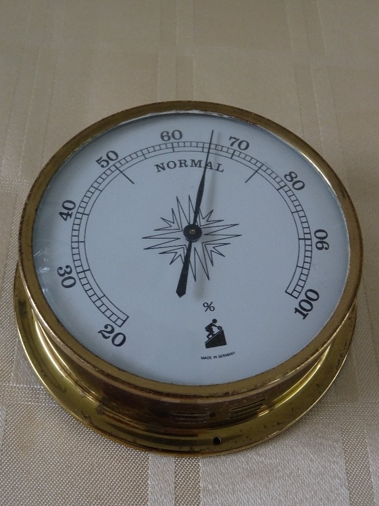 scheepsklok hygrometer marine schip klok, Ophalen of Verzenden, Gebruikt, Weerstation