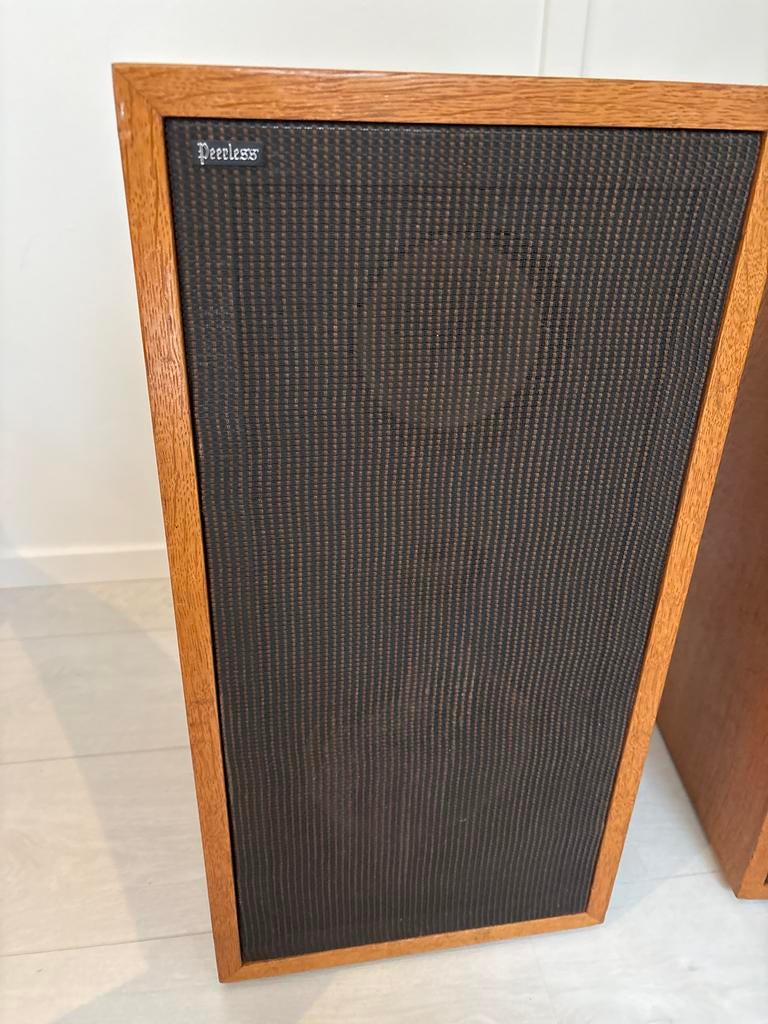 Peerless Vintage Hifi Luidsprekers, Gebruikt, Minder dan 60 watt, Front, Rear of Stereo speakers, Ophalen