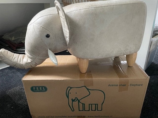 Olifant Kruk Sinterklaas / Kerst Baby Shower Cadeau, Ophalen, Zo goed als nieuw, 180 cm of meer, 85 tot 100 cm