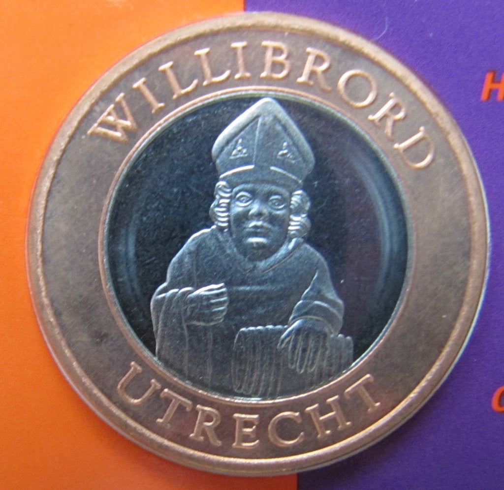 munten  Willibrord  Utrecht, Postzegels en Munten, Munten | Nederland, Setje, 10 gulden, Vóór koninkrijk, Verzenden