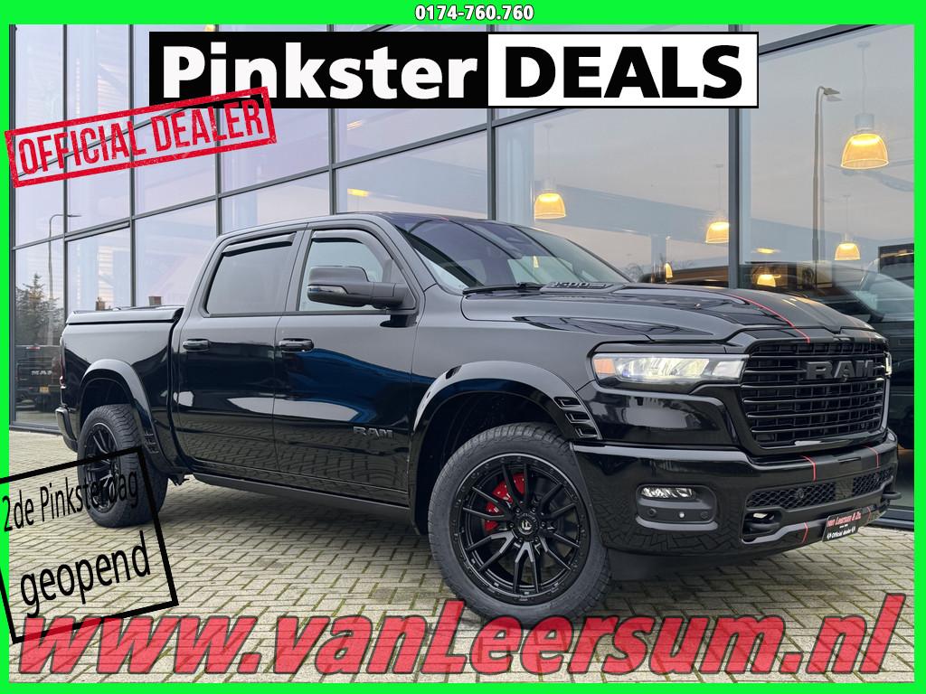 Dodge Ram 1500 Laramie Night XXL Hurricane | Pano | H&K | Pa, Auto's, Bestelauto's, Automaat, Zwart, 426 pk, Zwart