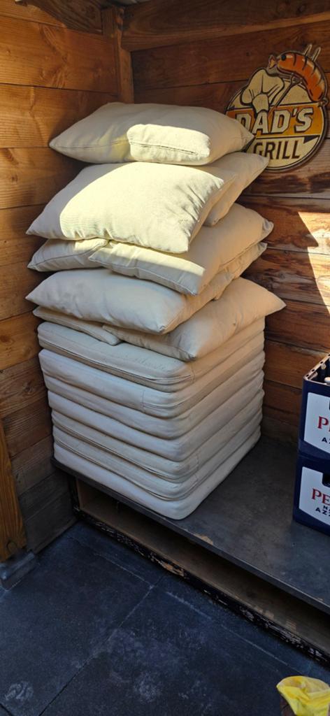 IKEA HÅLLÖ buitenkussens beige - diverse maten, Ophalen, Gebruikt