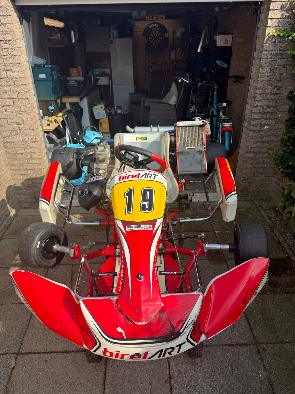 Birel ART Kart met Parilla X30 125RL TAG motor, Ophalen, Gebruikt, Kart
