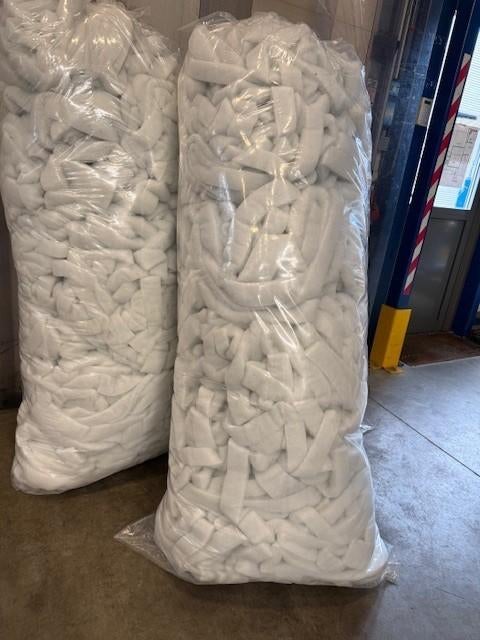 Zakken gevuld met Fiberfill (Dacron), Ophalen, Wit, 30 tot 120 cm, Polyester