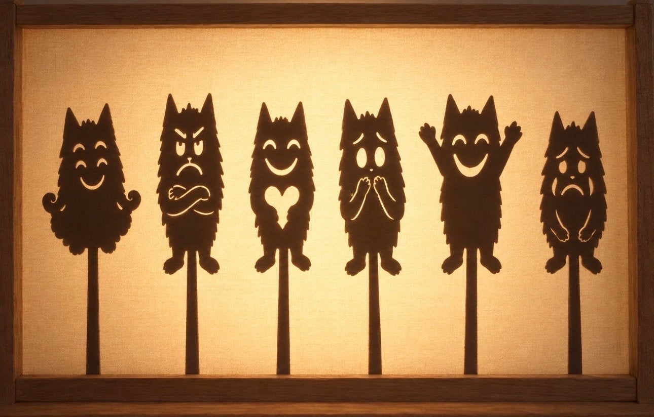 Schimmenspel Kleurenmonster - Emoties leren, Ophalen of Verzenden, Nieuw, Knutselen