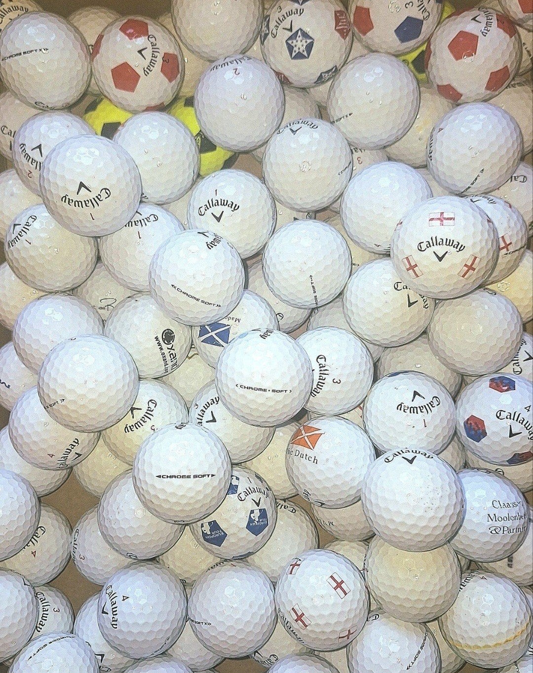 50 Callaway Chrome Soft (x) AAAA golfballen, Ophalen of Verzenden, Zo goed als nieuw, Bal(len), Callaway
