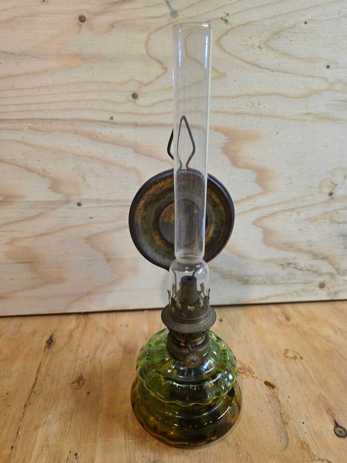 Vintage antieke brocante olielamp Kosmos Brenner, Ophalen of Verzenden
