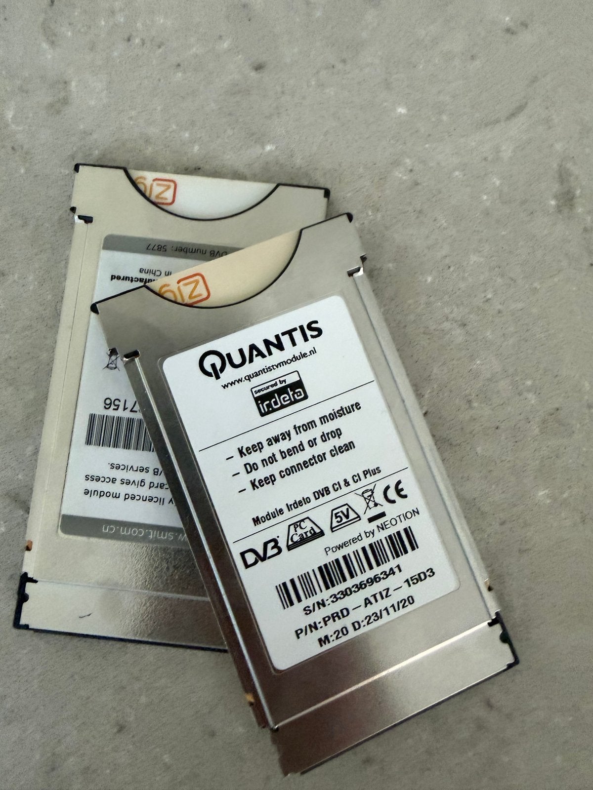 Quantis Irdeto DVB CI & CI Plus Module, Overige merken, 50 Hz, Ophalen of Verzenden, Zo goed als nieuw