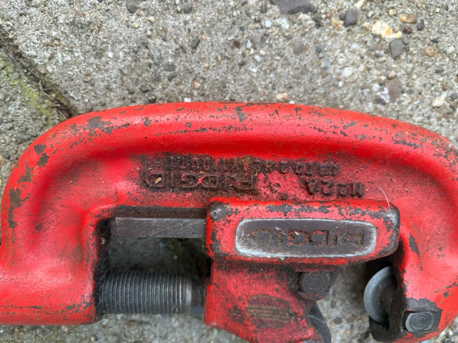 Pijpensnijder Ridgid 2A, Ophalen, Gebruikt