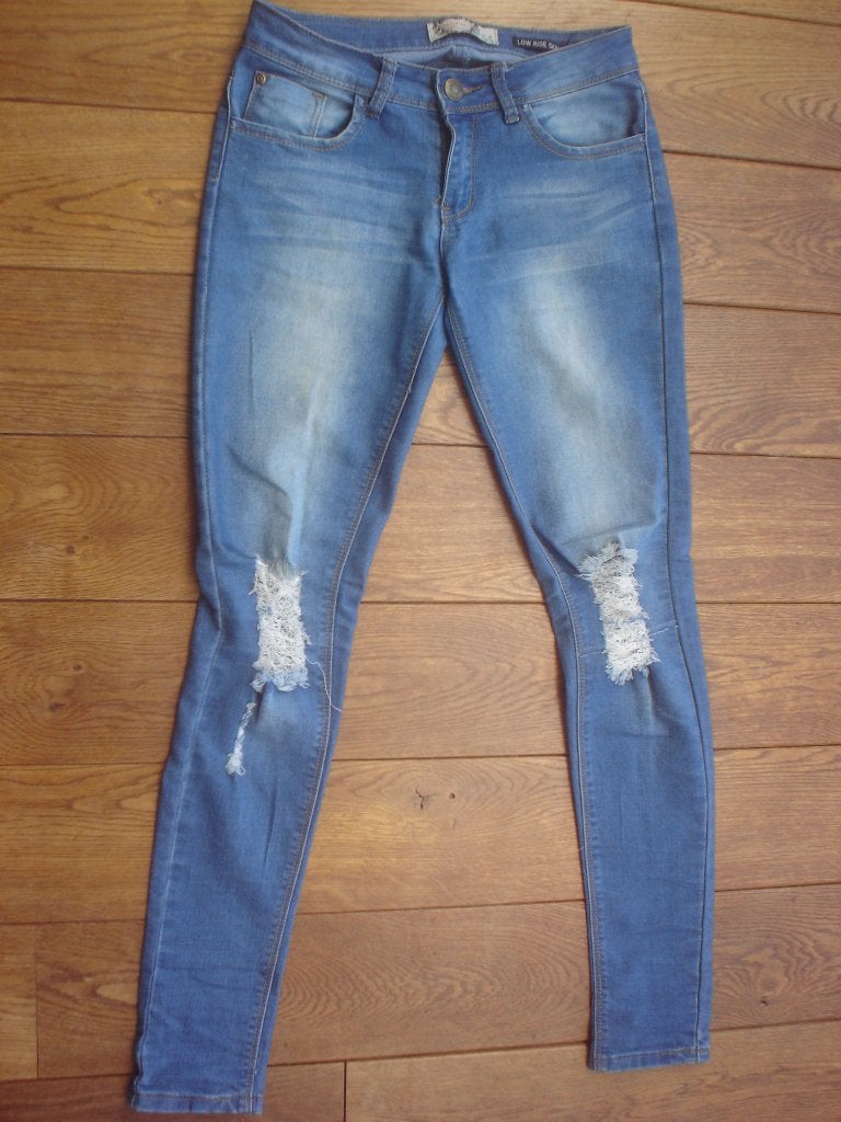 Blauwe jeans, maat 36, Boohoo, Boohoo, W28 - W29 (confectie 36), Gedragen, Verzenden