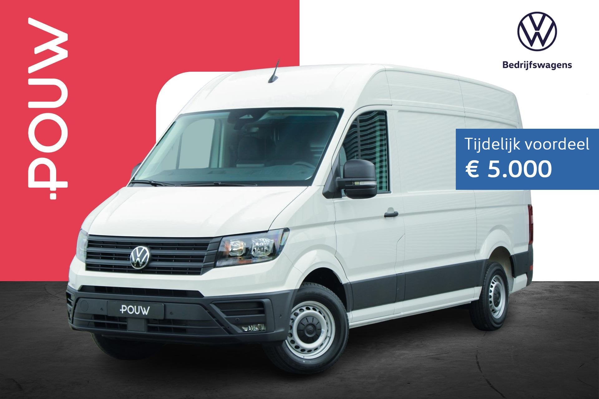 Volkswagen Crafter 35 2.0 TDI 140pk L3H3 Highline | Zij Schu, Auto's, Voorwielaandrijving, 12 maanden, Stof, 4 cilinders