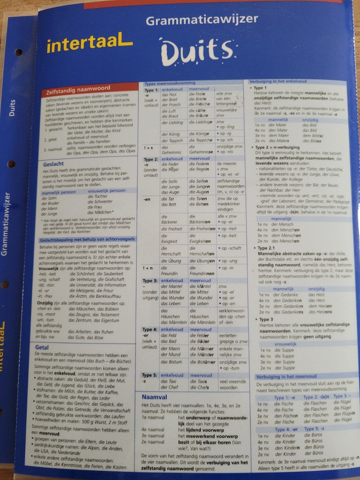 Grammaticawijzer Duits & Frans - Intertaal, Ophalen, Non-fictie, Zo goed als nieuw, Intertaal