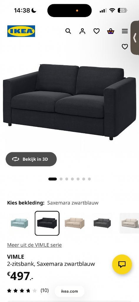 2-zitsbank, Ophalen, Gebruikt, Tweepersoons, 75 tot 100 cm