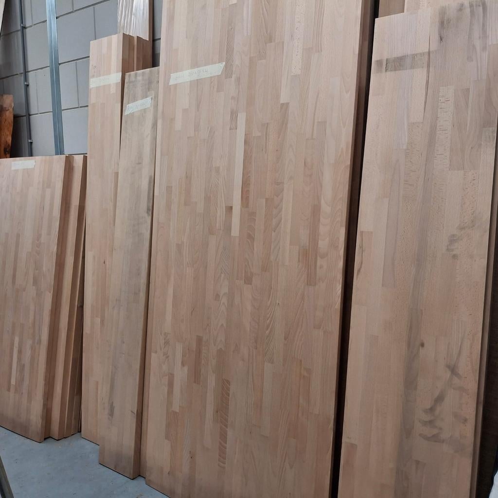 Beuken planken, diverse afmetingen, Doe-het-zelf en Verbouw, Hout en Planken, 25 tot 50 mm, Ophalen of Verzenden, Zo goed als nieuw