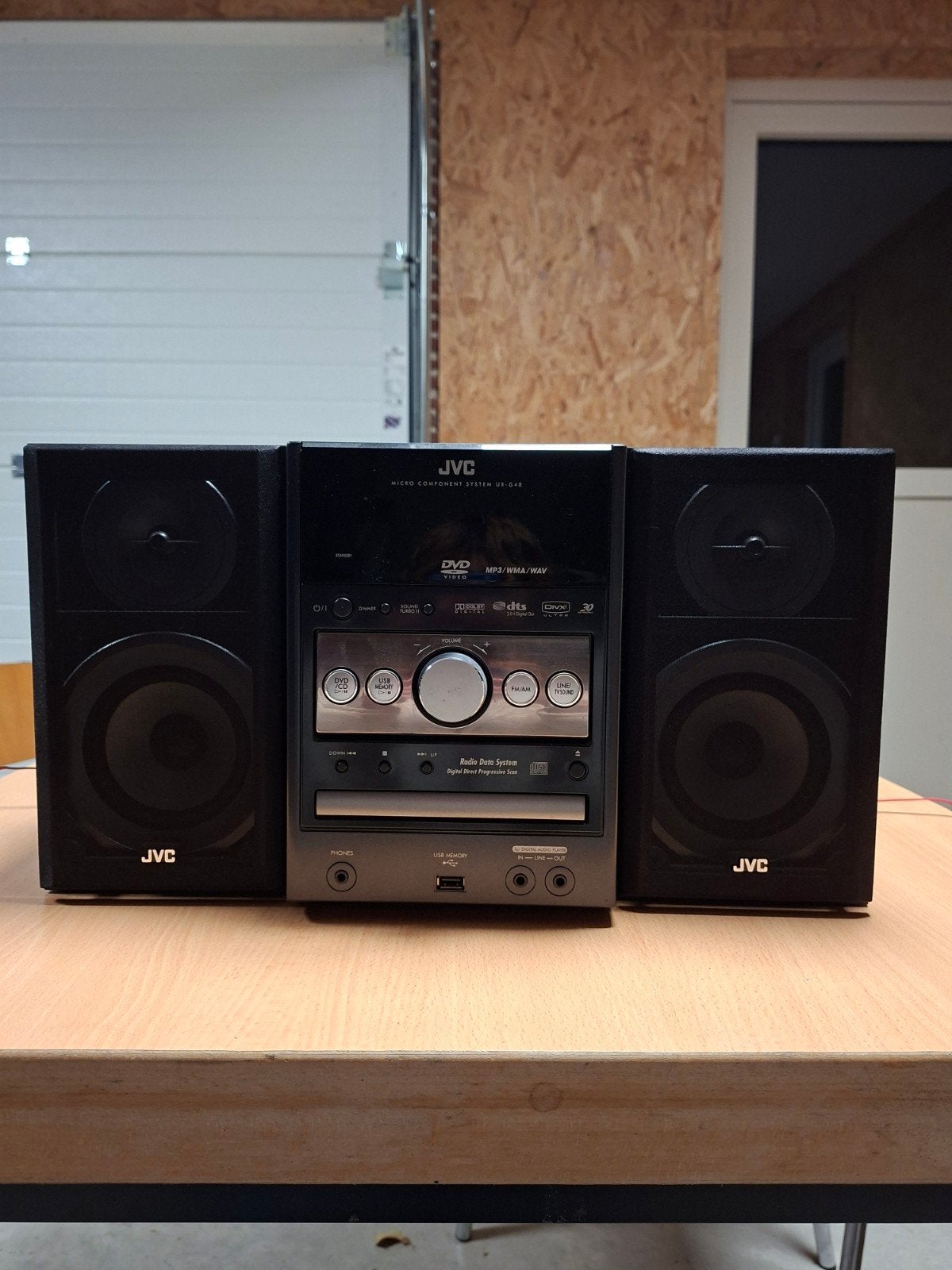 JVC Micro Component System UX-G48 met speakers, Gebruikt, JVC, Microset, Ophalen of Verzenden