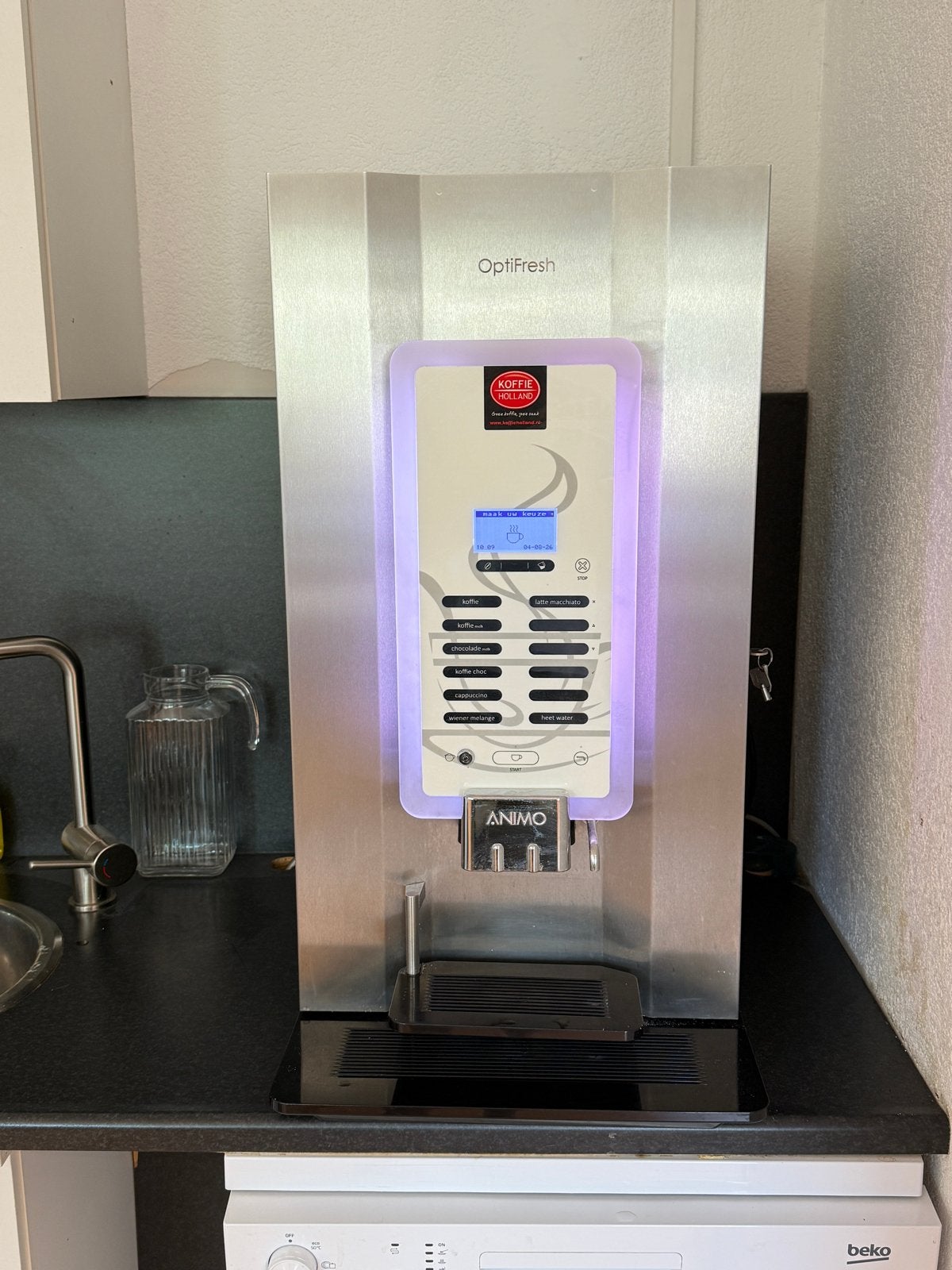 Animo OptiFresh Koffiemachine met toebehoren, Ophalen, Gebruikt, 10 kopjes of meer, Koffiemachine