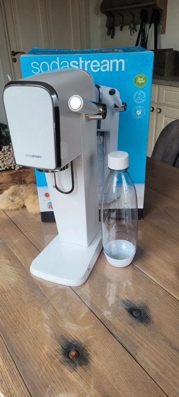 Complete SodaStream Art (Wit) incl. cilinder & fles, Witgoed en Apparatuur, Ophalen of Verzenden, Zo goed als nieuw
