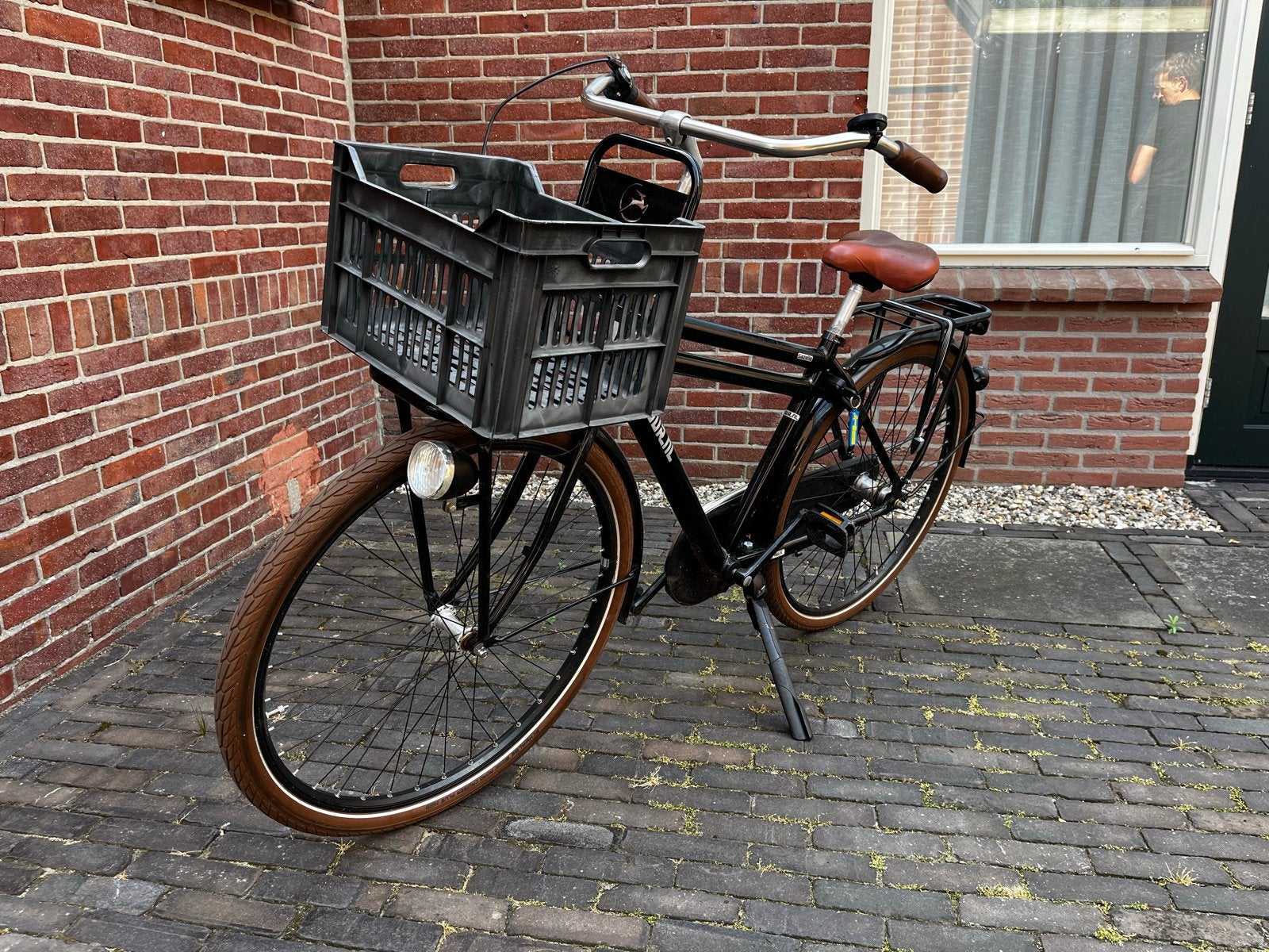 Gazelle Puur NL Jongensfiets met 3 versnellingen 28 inch, Terugtraprem, Gebruikt, Versnellingen, Ophalen