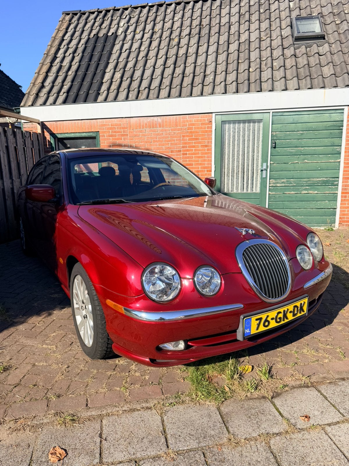 Jaguar S-Type 3.0 V6 Executive AUT 2000 Rood, Auto's, 238 pk, Zwart, 1850 kg, Bedrijf
