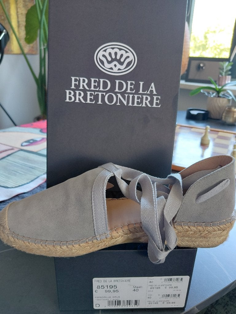 Damesschoenen, Ophalen, Fred de la Bretoniere, Zo goed als nieuw, Espadrilles of Moccasins