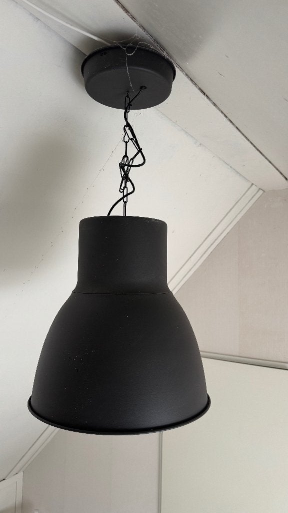 Hanglamp Hektar Ikea 38 cm, Huis en Inrichting, Lampen | Hanglampen, Ophalen, Zo goed als nieuw, Metaal, E27 (groot)
