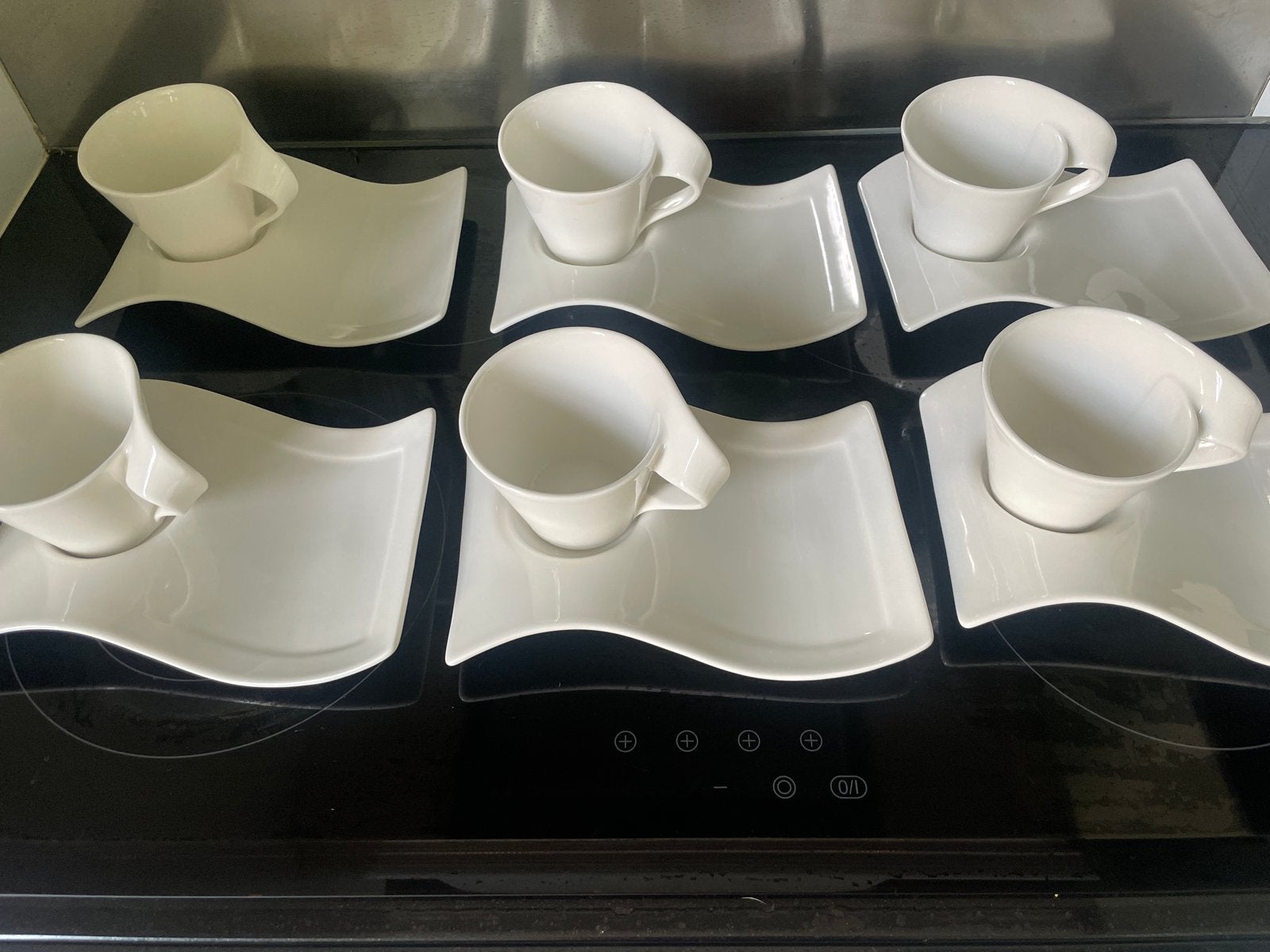 Villeroy & Boch NewWave Kopjes en Schotels (6 sets), Huis en Inrichting, Keuken | Servies, Ophalen of Verzenden, Zo goed als nieuw