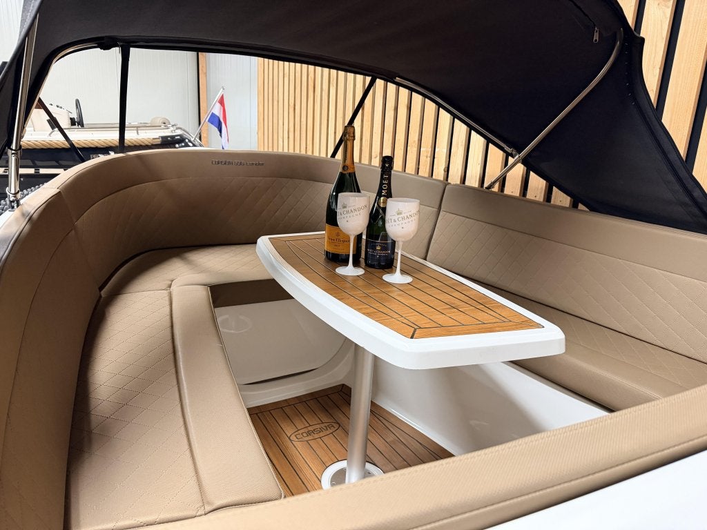 NwStaat! CORSIVA 595 EXCLUSIVE '20PK MERCURY' BIMINI OPTIES!, Watersport en Boten, Tender, 0 cm, 2 m, Rondzit