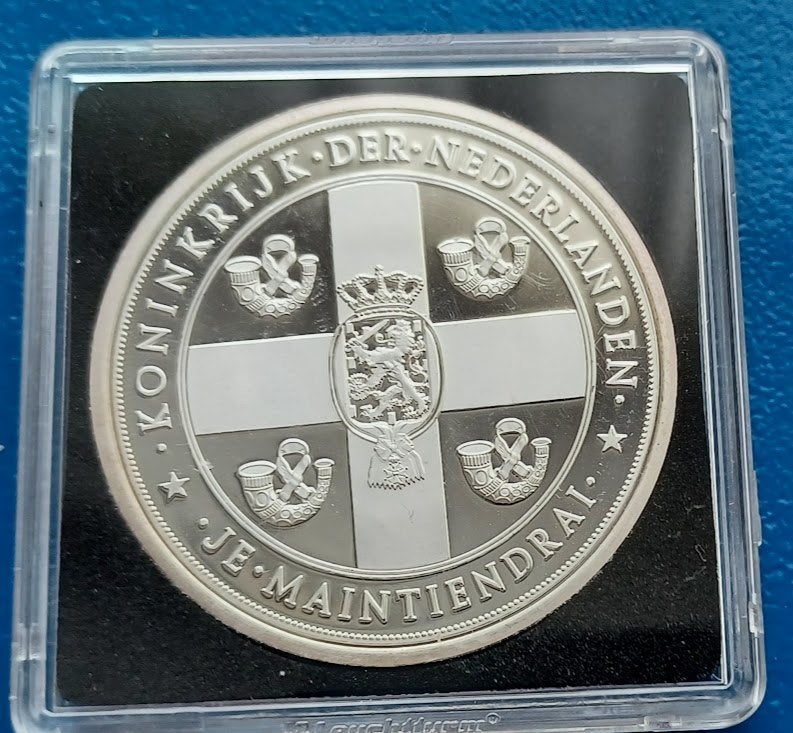 Penning Abdicatie Koningin Beatrix - 2013  Proof, Postzegels en Munten, Penningen en Medailles, Verzenden, Overige materialen
