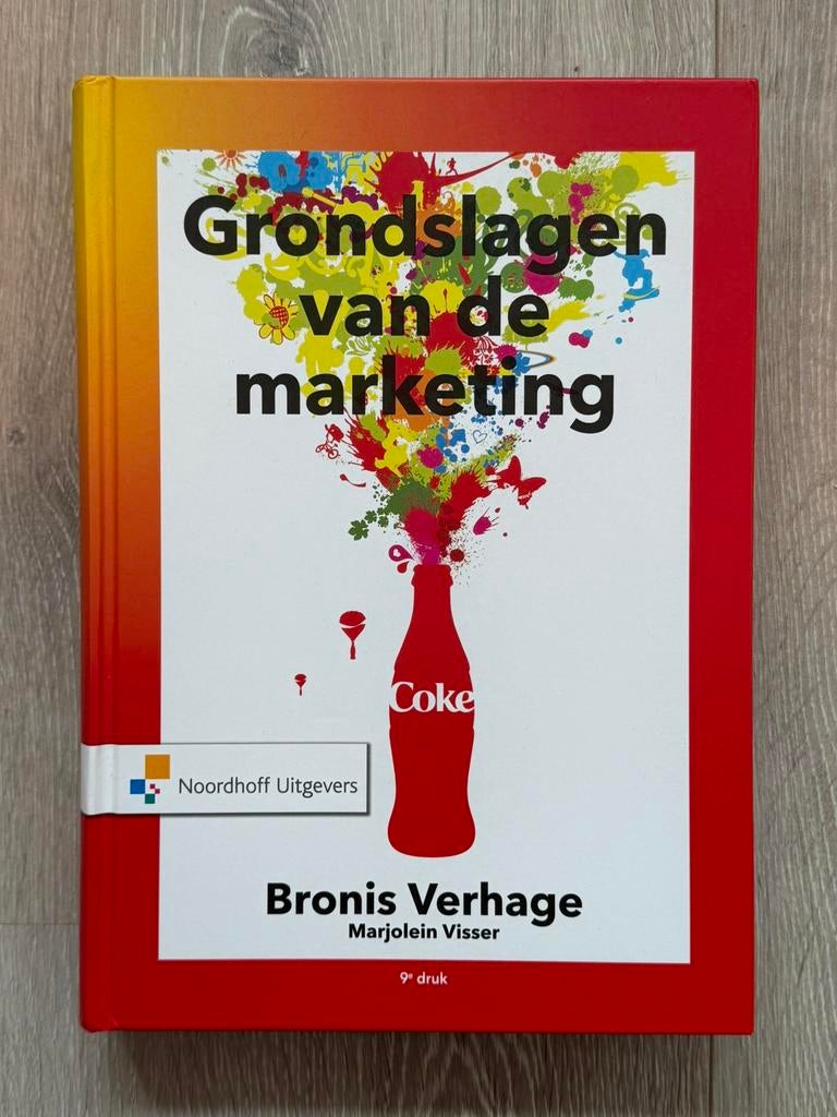 Grondslagen van de marketing - studieboek, Boeken, Ophalen of Verzenden, Zo goed als nieuw, Economie en Marketing