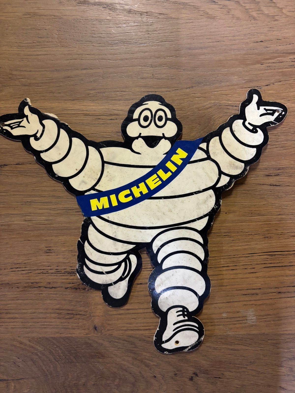 Oud orginele Michelin vrachtwagen grilplaat, Ophalen of Verzenden, Zo goed als nieuw, Auto's