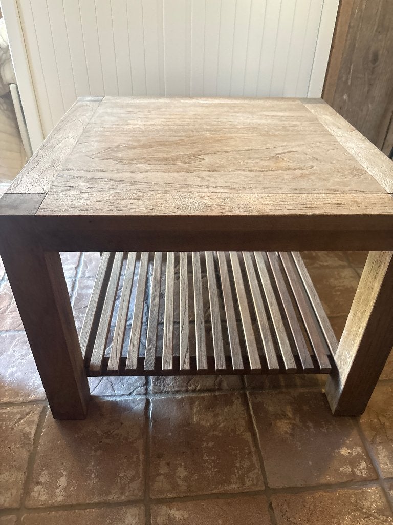 Salontafel, Ophalen, Gebruikt, 100 tot 150 cm, Teakhout