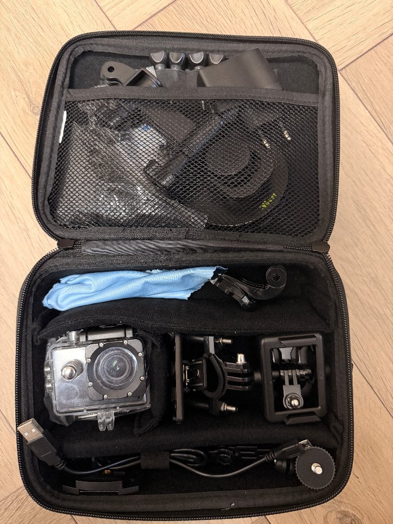 Nikkei Extreme X6 4K Action Cam – Zwart, Ophalen of Verzenden, Zo goed als nieuw, Overige merken