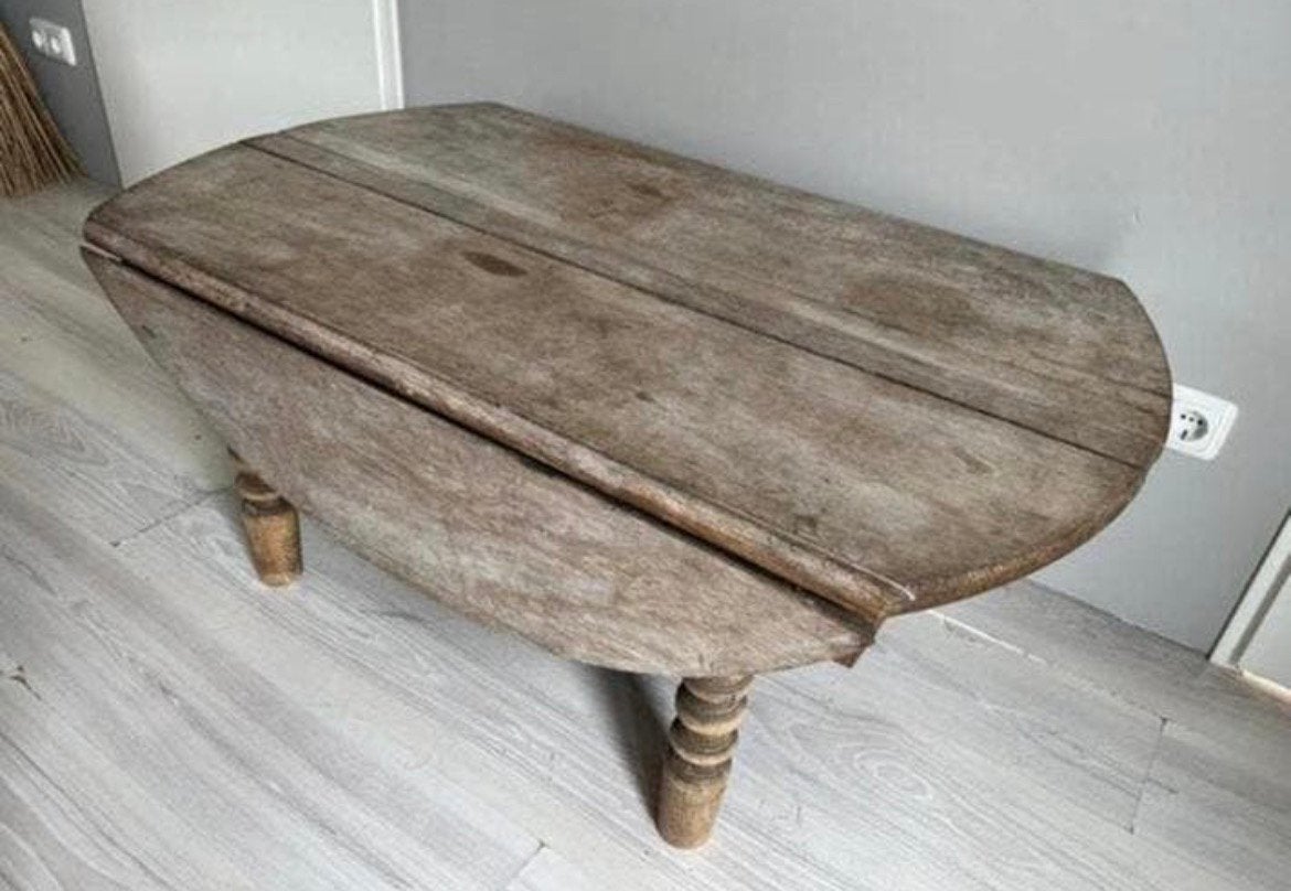Salontafel Frans eikenhout, Huis en Inrichting, Ophalen, Gebruikt, 100 tot 150 cm, Eikenhout