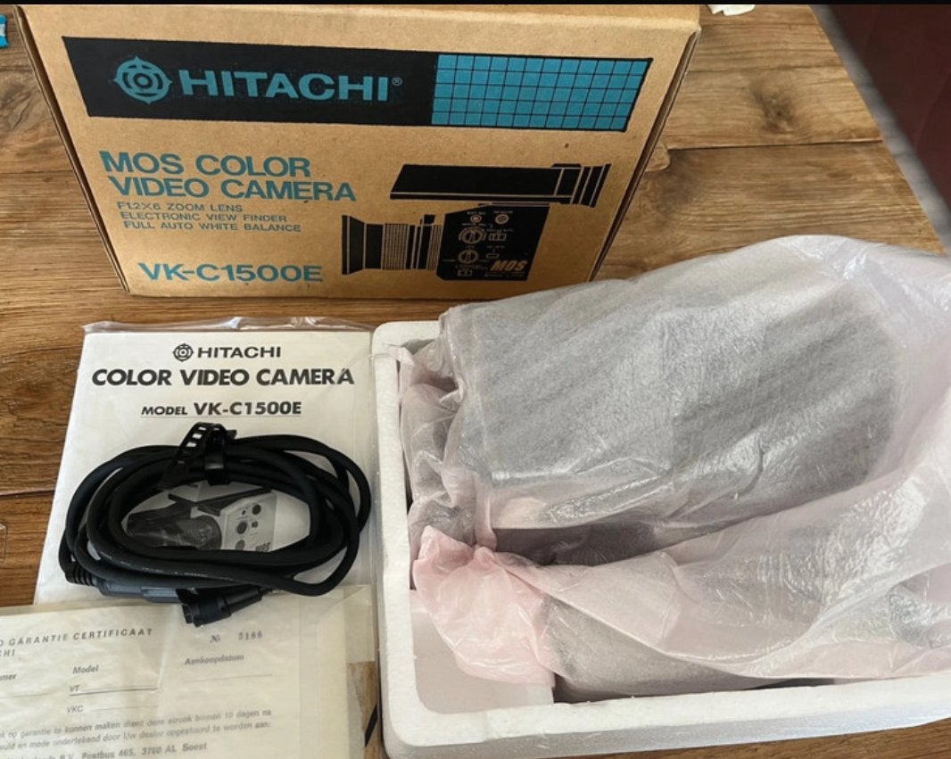 Hitachi mos color video camera vcr-c1500e, Ophalen of Verzenden, 8mm