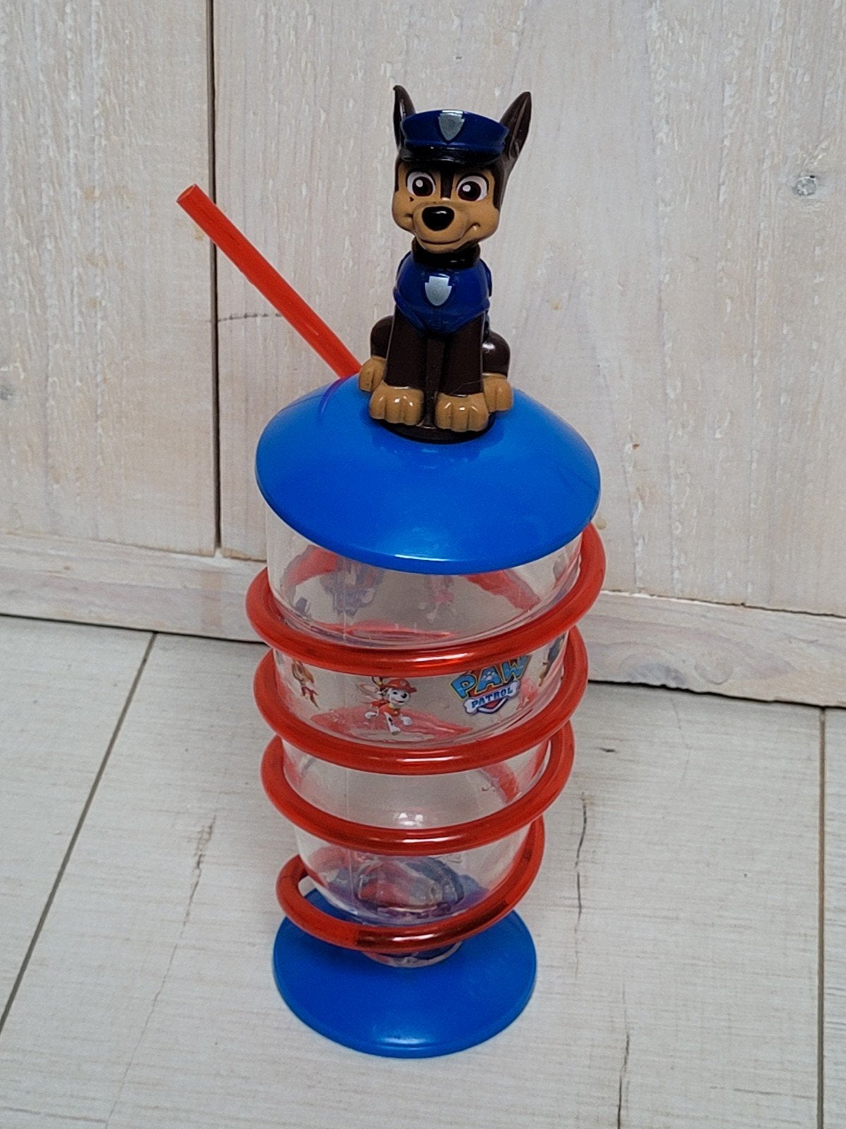 Paw Patrol drinkbeker met rietje: Chase., Ophalen, Zo goed als nieuw
