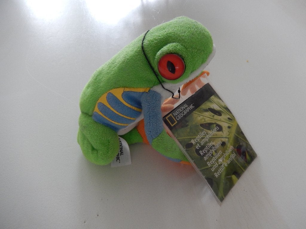 * National Geographic reptiles amazone boom kikker knuffel *, Kikker, Groen, Overige merken, Overige karakters