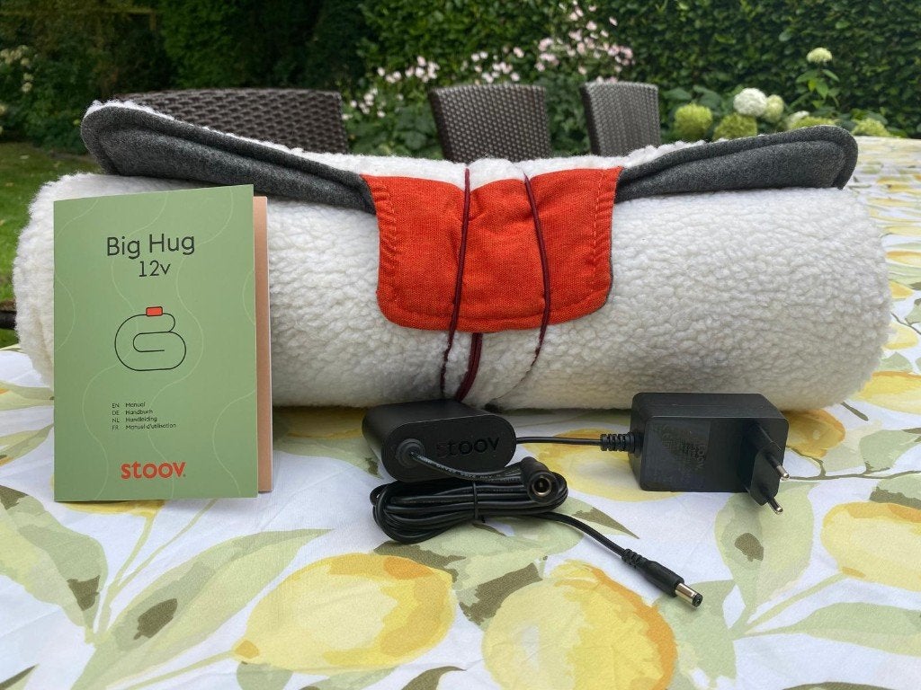 Stoov warmtedeken - Big Hug XL, Wit, 135 cm, Nieuw, Ophalen of Verzenden