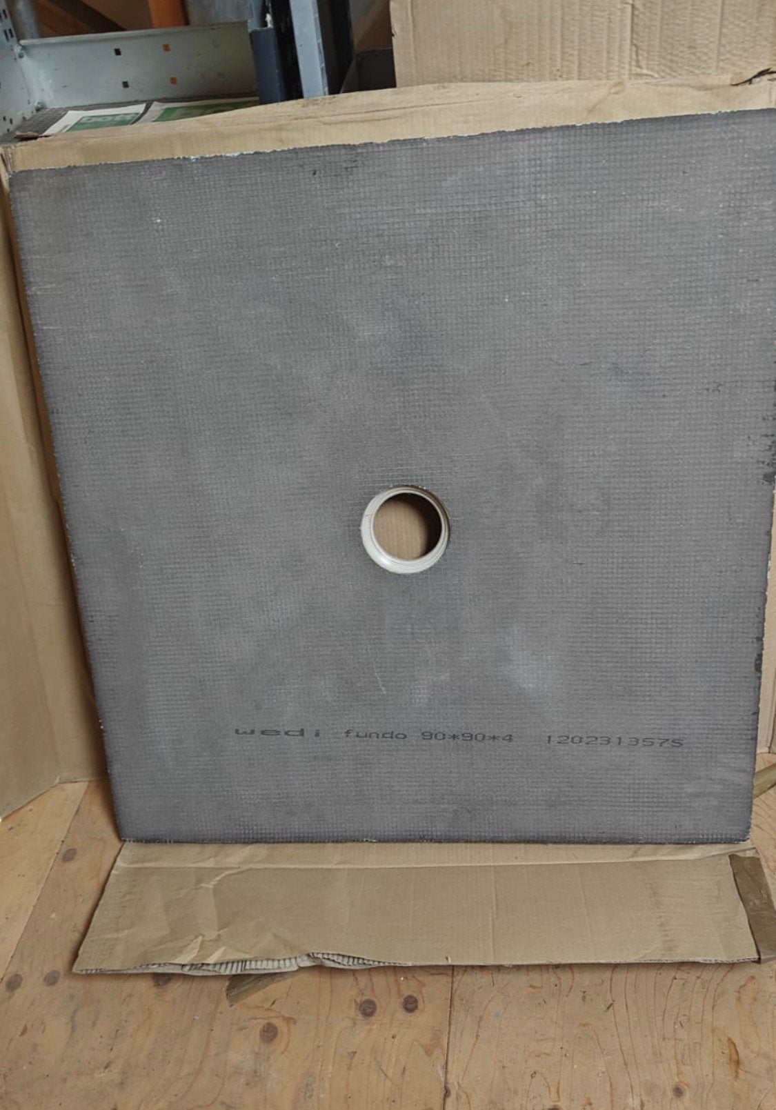 Wedi doucheplaat vloerplaat met pit uitsparing 90x90cm nieuw, Ophalen, Nieuw, Douche