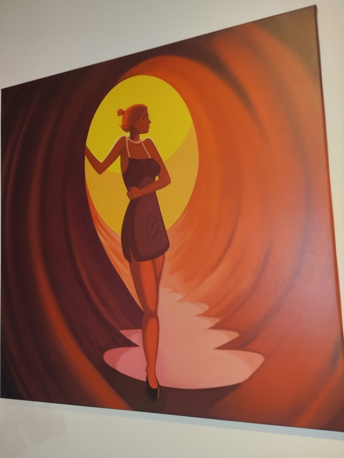 Illustratie print op canvas, art, kunst, painting,, Ophalen