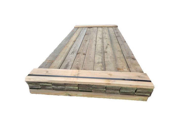 42 Planken geïmpregneerd +/- 1.5x10.0 cm - nr: TP625, Ophalen, 180 tot 250 cm, Planken