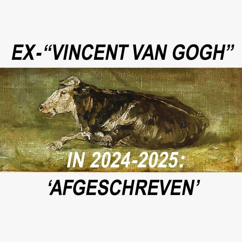 🔴 GEZOCHT❗Liggende Koe .🔴 schilderij❗EX-"Vincent van Gogh", Ophalen of Verzenden