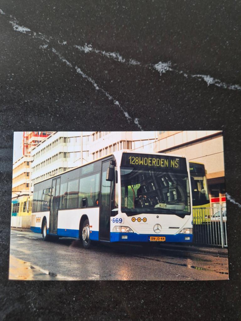 Foto 10x15 bus BBA 669, Ophalen of Verzenden, Bus of Metro, Overige typen
