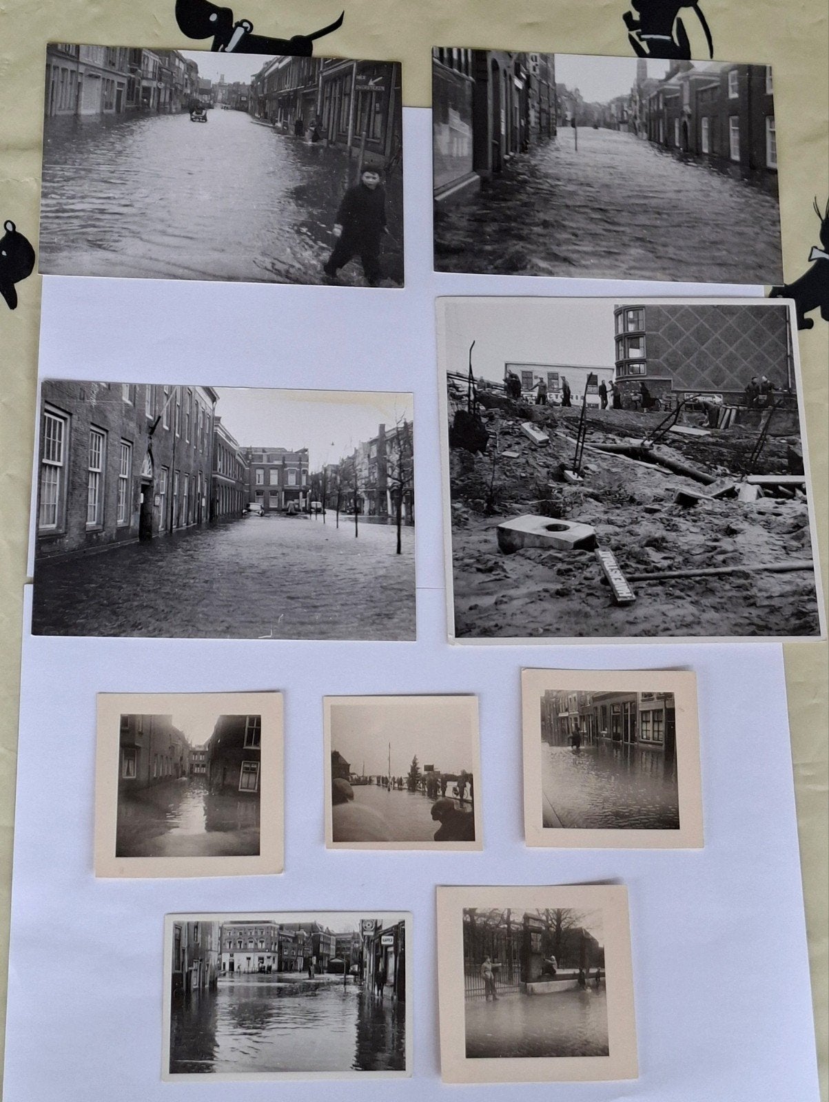 Foto-verzameling-Watersnoodramp-Dordrecht-Zuid-Holland-1953, Ophalen of Verzenden, 1940 tot 1960, Overige onderwerpen, Foto