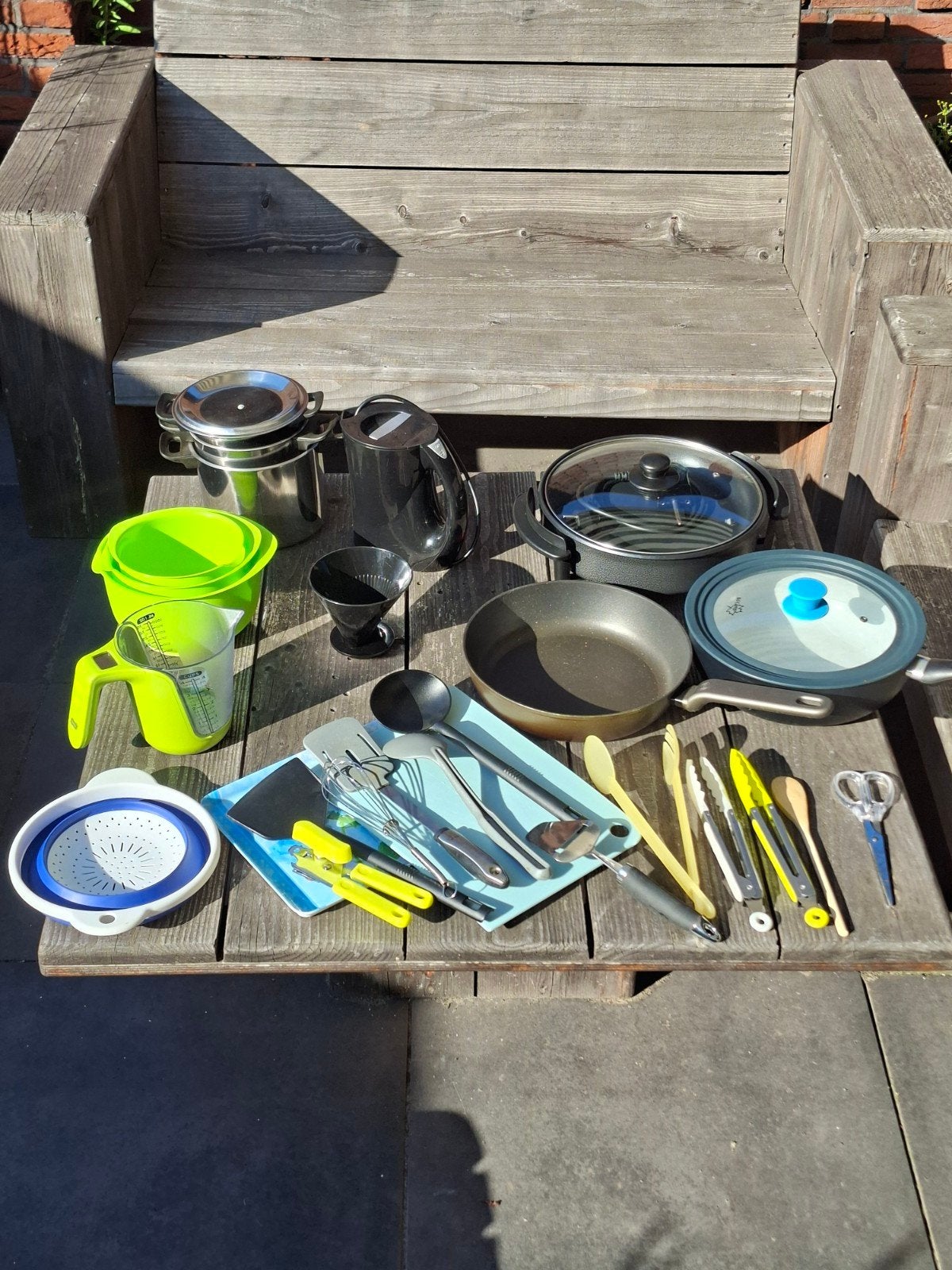 Complete keuken inventaris voor op de camping., Ophalen, Gebruikt