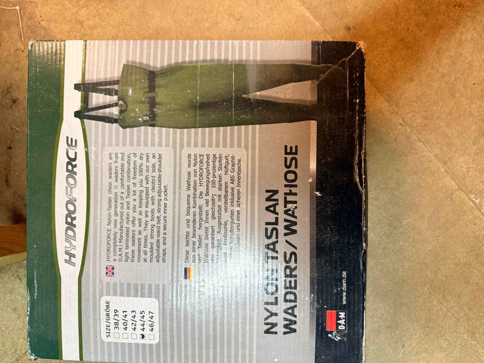 DAM Hydroforce Nylon-Taslan Chest Waders - Licht & Waterdich, Watersport en Boten, Ophalen of Verzenden, Nieuw, Kleding
