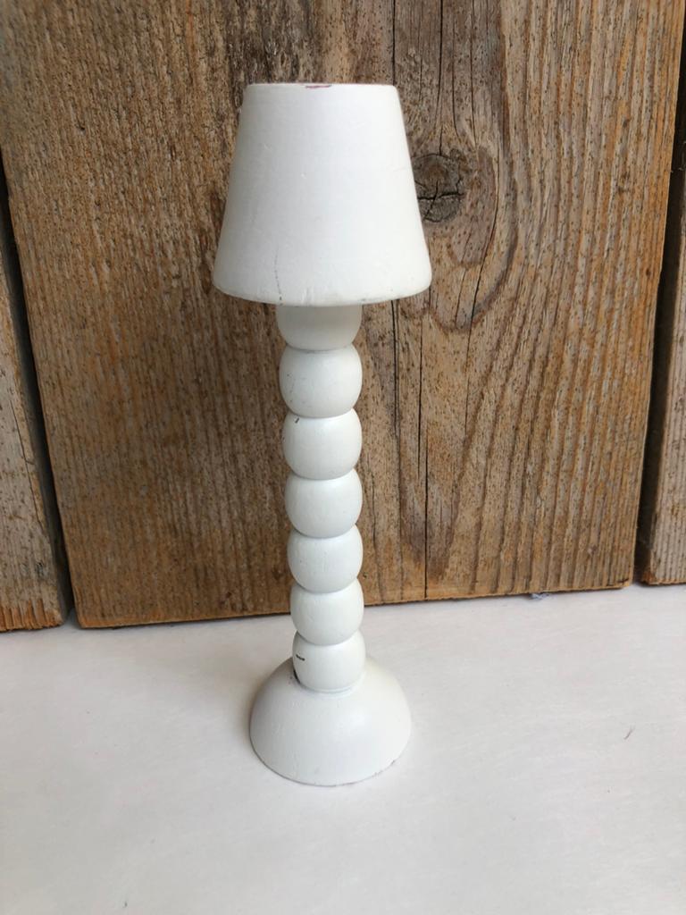 Wit houten lamp, Ophalen of Verzenden, Zo goed als nieuw, Toebehoren