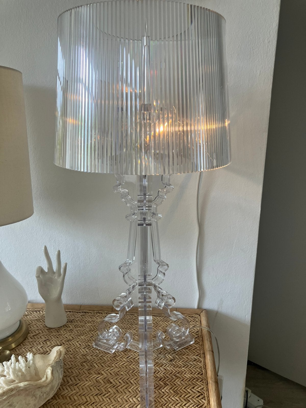 Kartell Bourgie Tafellamp design, Ophalen, Kunststof, E14 (klein), Zo goed als nieuw
