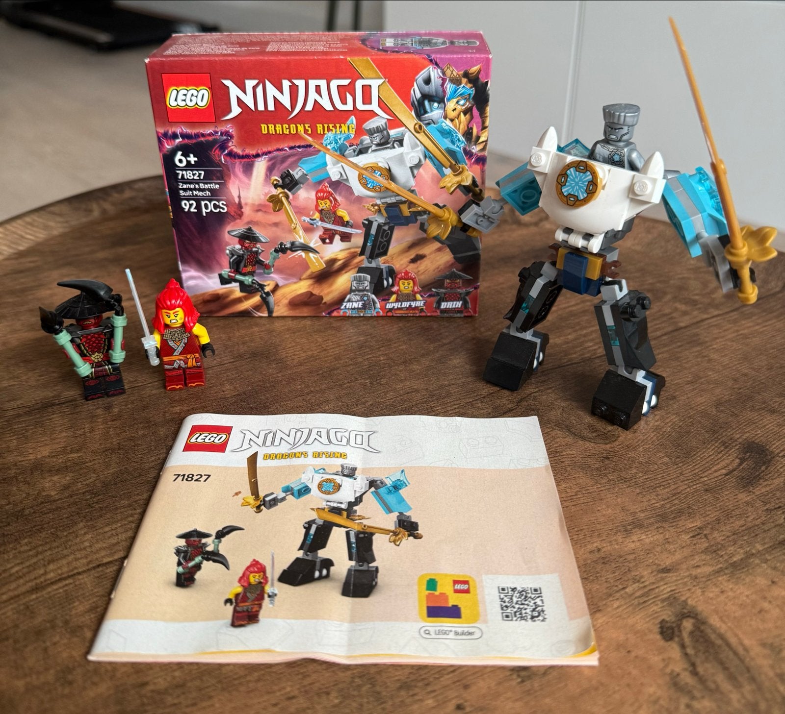 Lego Ninjago 71827 Zane's Battle Suit Mech Complete Set, Ophalen, Lego, Zo goed als nieuw, Compleet
