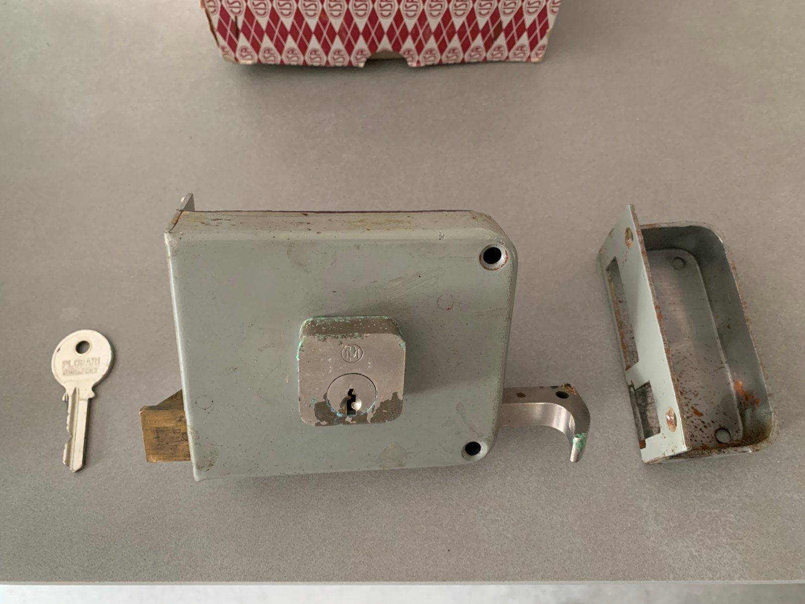 Cisa oplegslot, Doe-het-zelf en Verbouw, Hang- en Sluitwerk, Ophalen of Verzenden, Gebruikt, Slot
